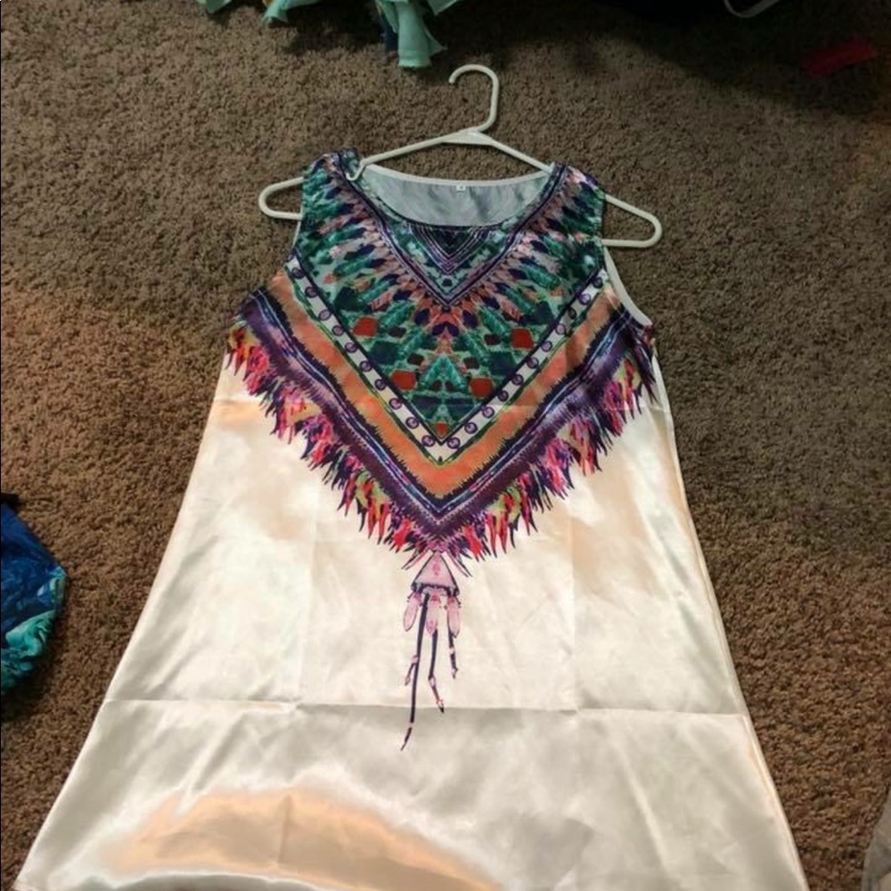 Satin summer dress